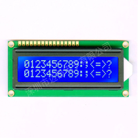 Écran LCD STN MJ1602-7 Maijing personnalisé avec rétroéclairage LED, résolution 16x2, luminosité 300 cd/m², interface parallèle SMD AIP31066