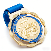 Service OEM, médaille en métal personnalisée avec logo, médaille plaquée or pour les vainqueurs des courses de marathon et des événements sportifs en plein air