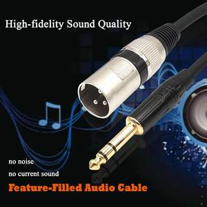 แจ็ค <span class=keywords><strong>TRS</strong></span> TO XLR ขนาด<span class=keywords><strong>6.5</strong></span>มม. มีความสมดุล6.35มม. แจ็คสเตอริโอ1/4นิ้วกับ XLR สายเครื่องดนตรีผู้ชาย - Product Image 3