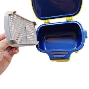 Caja para gusanos de pesca, contenedor de plástico transpirable que retiene la humedad, para cebo vivo, suministros de pesca multiusos amarillos - Product Image 2