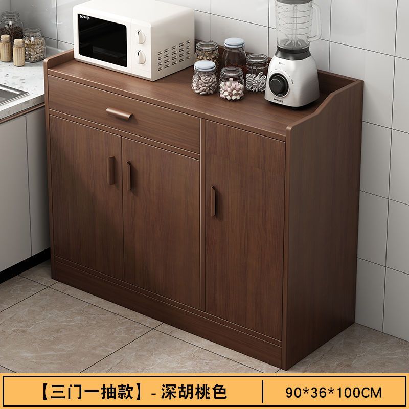 [Three doors and one drawer] Dark walnut 90cm