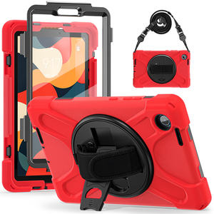 Housse en silicone <span class=keywords><strong>pour</strong></span> <span class=keywords><strong>tablette</strong></span> robuste antichoc <span class=keywords><strong>pour</strong></span> <span class=keywords><strong>Lenovo</strong></span> Tab One 8.7 <span class=keywords><strong>pouces</strong></span>/K9 TB-305FU 2025 béquille pliée - Product Image 3