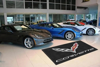 Tapis de sol professionnel en nylon 6.6 haute densité avec logo personnalisé, imprimé, pour concessionnaires automobiles, avec envers en caoutchouc