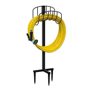 Decorative Garden Metal Hose Rack Stand