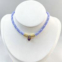 Collier avec pendentif en forme de cœur en zircone cubique, chaîne en corde, bijoux, cadeau pour femmes