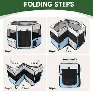 Corral Portátil Plegable de Alta Capacidad para Mascotas, Valla para Perros y Gatos para el Hogar y el Jardín - Product Image 5