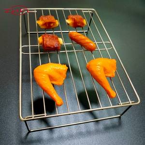 Grille de barbecue en acier inoxydable de 50 cm, en métal expansé, antiadhésive et résistante à la chaleur, pour cuisine extérieure, accessoire de barbecue - Product Image 1