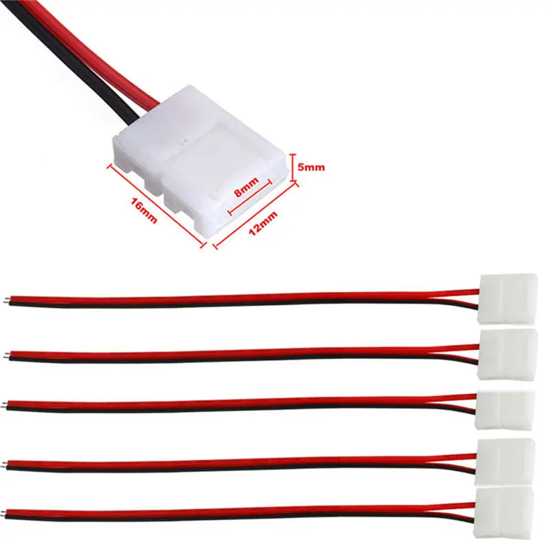 2/4/5 Pin LED Strip Connectorのための8ミリメートル10ミリメートル12ミリメートル3528 5050 5630 RGB RGBW IP20 Non防水LED Tape LightにWire Joint