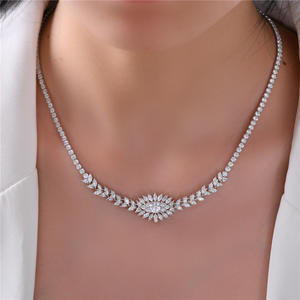 Nueva joyería de moda de lujo, collar de plata esterlina, traje de zircornia cúbica, regalos de boda, fiesta para mujer - Product Image 4