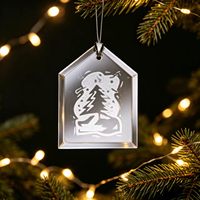 Ornement en cristal personnalisé gravé sur mesure, cadeau de décoration unique et créatif