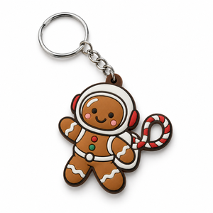 Llaveros de PVC Moldeados en Plástico con Diseño de Árbol de Navidad 2D Personalizados - Product Image 2