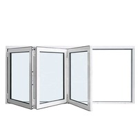 Fenêtres pliantes suspendues en plastique UPVC Coastal, protection UV, anti-insectes, violettes, garantie 1 an