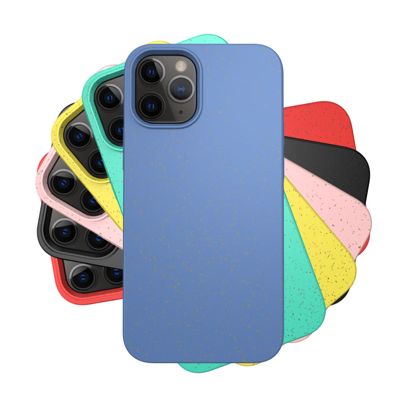 Чехол для телефона с индивидуальным дизайном для iPhone 13 Pro Max, чехол для телефона, биоразлагаемый, экологически чистый, Пшеничная солома, ТПУ простой чехол для телефона