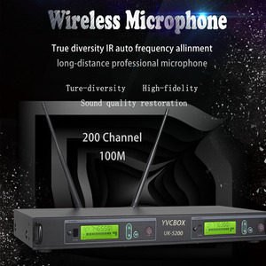 Microphone sans fil UHF portable pour l'église, l'enregistrement, la maison, le karaoké, les conférences et les spectacles sur scène - Product Image 6