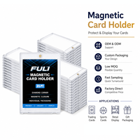 Étui professionnel transparent pour cartes 35PT 55PT 75PT 100PT 130PT 180PT avec protection UV et support magnétique pour cartes de sport à collectionner