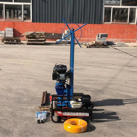 Mini Equipo de Perforación de Núcleos para Ingeniería Geotécnica, 30 m de Profundidad, Pruebas de Suelo, con Caja de Cambios y Componentes de Bomba