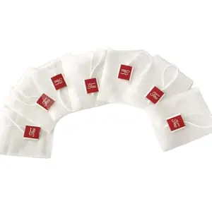 Rouleau de tissu non tissé personnalisé impression de sachets de thé vides sachet filtre de café d'emballage de thé noir