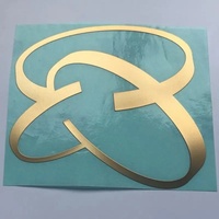 Autocollants de transfert de logo en nickel électro-plaqué ultra fins personnalisés, étiquettes métalliques autocollantes pour équipement audio