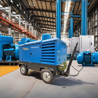 Compresseur d'air à vis diesel APCOM 650cfm 660cfm 670cfm 750cfm 800cfm 900cfm Moteur diesel De Ar 650 660 670 750 800 900 Cfm