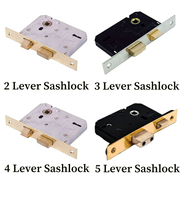 3 Inch Sabs 2 ou Promotionnel Oem Golden Supplier 2 3 Levier Sash Serrure de porte à mortaise Serrures à 3 leviers Portes Chambres à coucher