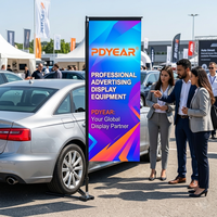 Drapeau personnalisé à sublimation avec base de voiture, mât en fibre de verre, drapeau de plage durable, publicité extérieure, drapeau droit