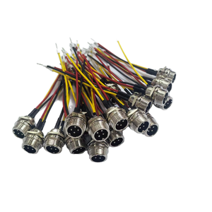 สายเชื่อมต่ออากาศยานทองแดง GX12 4 พิน แบบขายส่ง สาย 22AWG UL1007 หุ้ม PVC สำหรับต่อขยาย ใช้งานกลางแจ้ง อุตสาหกรรม ของแท้จากโรงงาน - Product Image 1