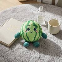 Porte-clés Peluche Pastèque Dessin Animé Mignon Kawaii, Fruit d'Été Doux et Moelleux, Écologique, Durable, Brodé, Animal en Peluche pour Sac