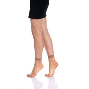 Chaussettes courtes pour femmes DB à imprimé floral, 15 deniers, en soie respirante, pour usage quotidien, été, taille unique - Product Image 3