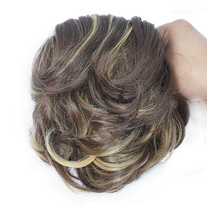 Prix d'usine pas cher Cheveux humains Messy Bun Accessoires Messy Human Grab Card Hair Bun - Product Image 1