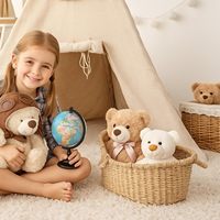 Panier pour bébé tissé à la main, idéal pour la décoration de cadeaux de baptême, les accessoires photo et le rangement des couches.