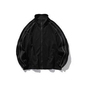 Traje de Hombre Informal de Otoño con Diseño Personalizado, Logotipo Personalizado, Cierre de Cremallera Simple y Holgado - Product Image 1