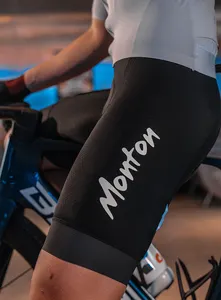 モントンカスタムロゴ昇華印刷メンズパッド入りサイクリングビブショートクイックドライロードバイク自転車ビブタイツ卸売工場