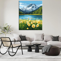 Meilleure vente peinture par numéros montagne magnifiquement paysage haute qualité peinture par numéros Kit bricolage décoration de bureau