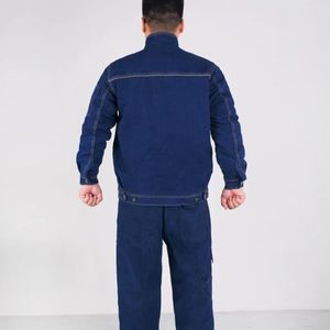Chaqueta de Trabajo de Algodón Antiestático de Alta Calidad, Abrigo de <span class=keywords><strong>Soldador</strong></span> para Minería de Carbón, Ropa de Trabajo, Forro Polar, Mezclilla Gruesa - Product Image 3