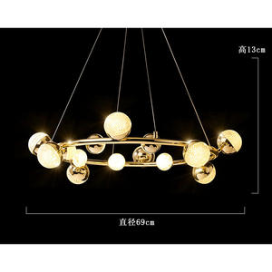 Lámpara de Araña Molecular Posmoderna de Diseño Moderno y Elegante, Lámpara Colgante de Estilo Nórdico de Lujo para Sala de Estar, Dormitorio y Comedor - Product Image 6