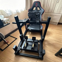 Châssis de simulation de course personnalisé Sim Lab P1X 4080, cockpit de simulation de course numérique pour sports automobiles, kit de jeu de course automobile avec volant Moza R5