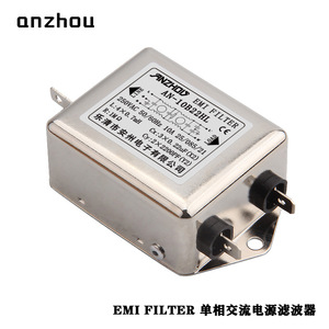 ฟิลเตอร์ป้องกันสัญญาณรบกวน Anzhou EMI รุ่น AN-10B22HL 10A เฟสเดียว สำหรับมอเตอร์ เซอร์โว PLC - Product Image 3