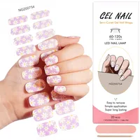 Huizi Bandes de gel semi-durcies coréennes très populaires, longue durée, saines, pour ongles, à la lumière UV