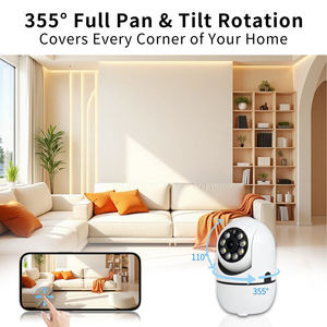 Caméra de surveillance WiFi PTZ d'intérieur Y2 en gros d'usine, double éclairage IR LED, alerte de mouvement, enregistrement sur carte TF, installation facile - Product Image 4
