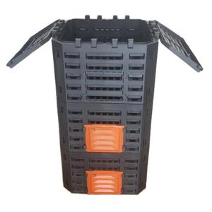 Conteneur à compost durable en PP 180/340/500L, baril à compost résistant aux intempéries pour le recyclage des feuilles de <span class=keywords><strong>jardin</strong></span> et la production de terreau fertile - Product Image 1