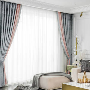 Nuove <span class=keywords><strong>Tende</strong></span> Oscuranti Moderne Europee di Lusso con Occhielli e Perline, Alta Qualità, Tessute con Tasca, per Soggiorno, 280cm, Protezione UV - Product Image 4