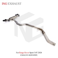 Système d'échappement ING en acier inoxydable Catback pour Land Rover Range Rover Sport 3.0T L320 L322 2024, tuyau d'échappement, silencieux avec valve