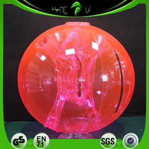 Hongyi juguete personalizado inflable transparente <span class=keywords><strong>Rosa</strong></span> bola traje Bondage PVC inflable claro bola traje para la diversión - Product Image 5