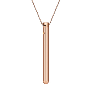 2026 Neuer <span class=keywords><strong>USB</strong></span>-Aufladbarer Edelstahl-Modeanhänger Massagestab Vibrations-Halskette mit Kette - Product Image 2