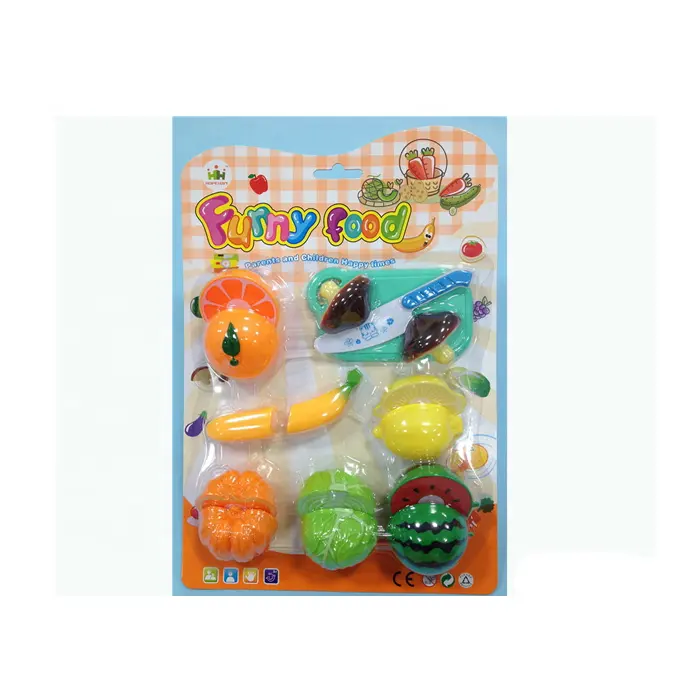 kitchen plastic funny fruits vegetable food cutting toy