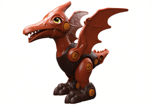 Kit di modellini di dinosauri in plastica da costruire per bambini dai 4 ai 6 anni, set di costruzioni classico. - Product Image 1