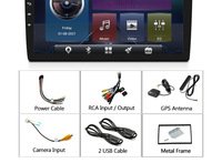 Reproductor de DVD para Auto Android 2 Din con 4 GB de RAM, 64 GB de ROM, GPS, Radio DSP, Bluetooth, FM, Colocación en Reposacabezas, Multimedia y Video