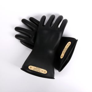 Con guanti protettivi in pelle OEM HV Live Line da lavoro 500V lattice gomma classe 00 guanti da lavoro a bassa tensione - Product Image 6