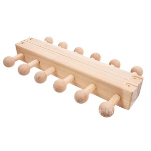 Outil de tricotage en bois carré, taille réglable, pour écharpe, couverture, cardigan, tissage, en pin, couleur naturelle, style simple - Product Image 1