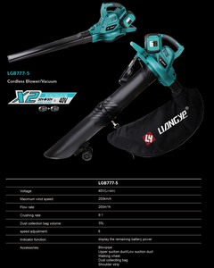 Deko — souffleur de feuilles Ultra léger sans fil, appareil à Air, grande vitesse ac, <span class=keywords><strong>broyeur</strong></span> de feuilles - Product Image 4